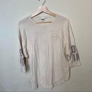 Pink Victoria’s Secret 3/4 sleeve tee
